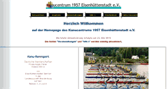 Desktop Screenshot of kanucentrum-ehs.de